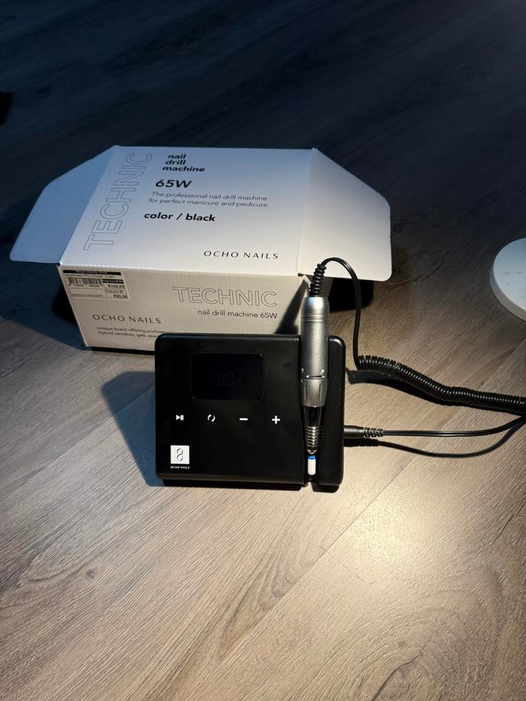 Nail drill machine 65W, Ophalen, Zo goed als nieuw, Zwart, Handen en Nagels