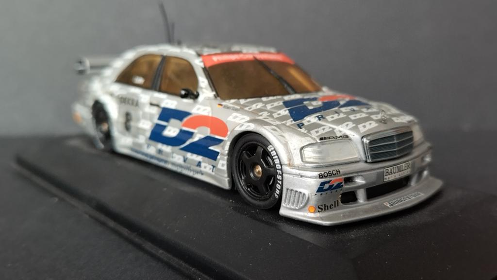 Mercedes Benz C Klasse DTM D2 Lohr 1:43 Minichamps Pol, Auto, Verzenden, ., Zo goed als nieuw