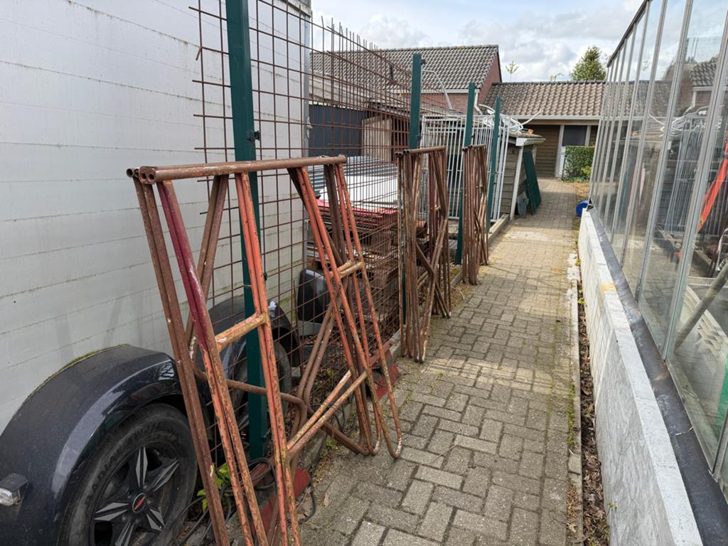 Gebruikte steigerbokken - 6 stuks, Doe-het-zelf en Verbouw, Steigers, Ophalen, Gebruikt, Overige typen, Minder dan 2 meter