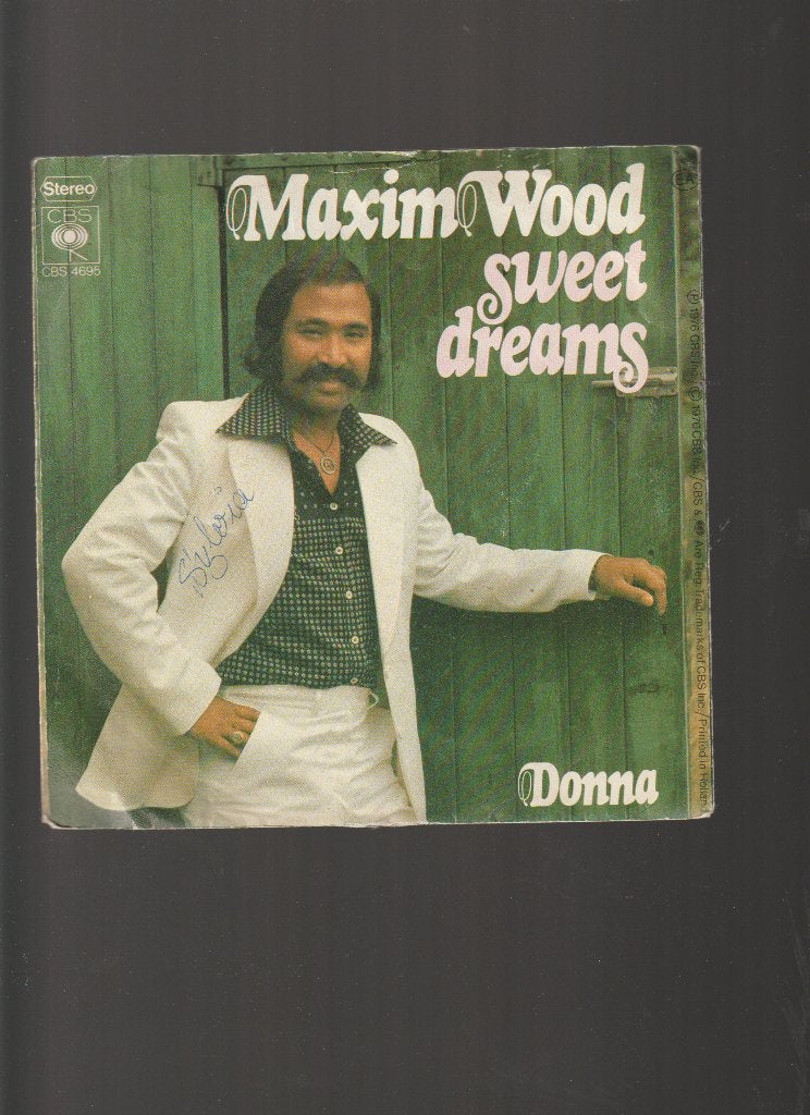 MAXIM  WOOD  --  SWEET  DREAMS  //  INDO, Cd's en Dvd's, Vinyl Singles, 7 inch, Zo goed als nieuw, Pop, Fotohoes