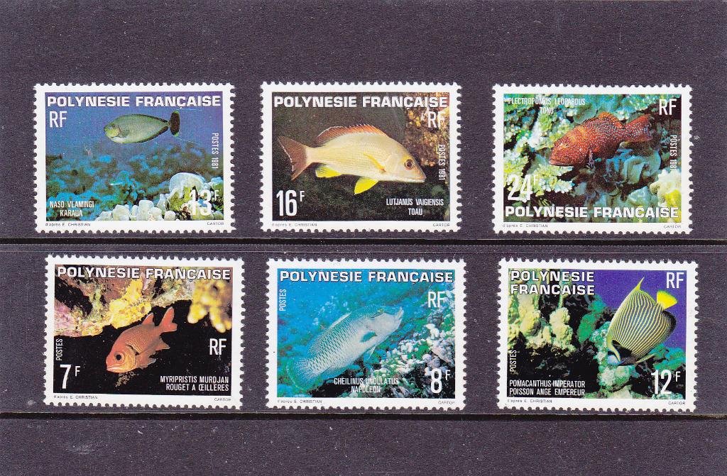 Franse Koloniën Polynesië vissen 2 series (468), Verzenden, Postfris