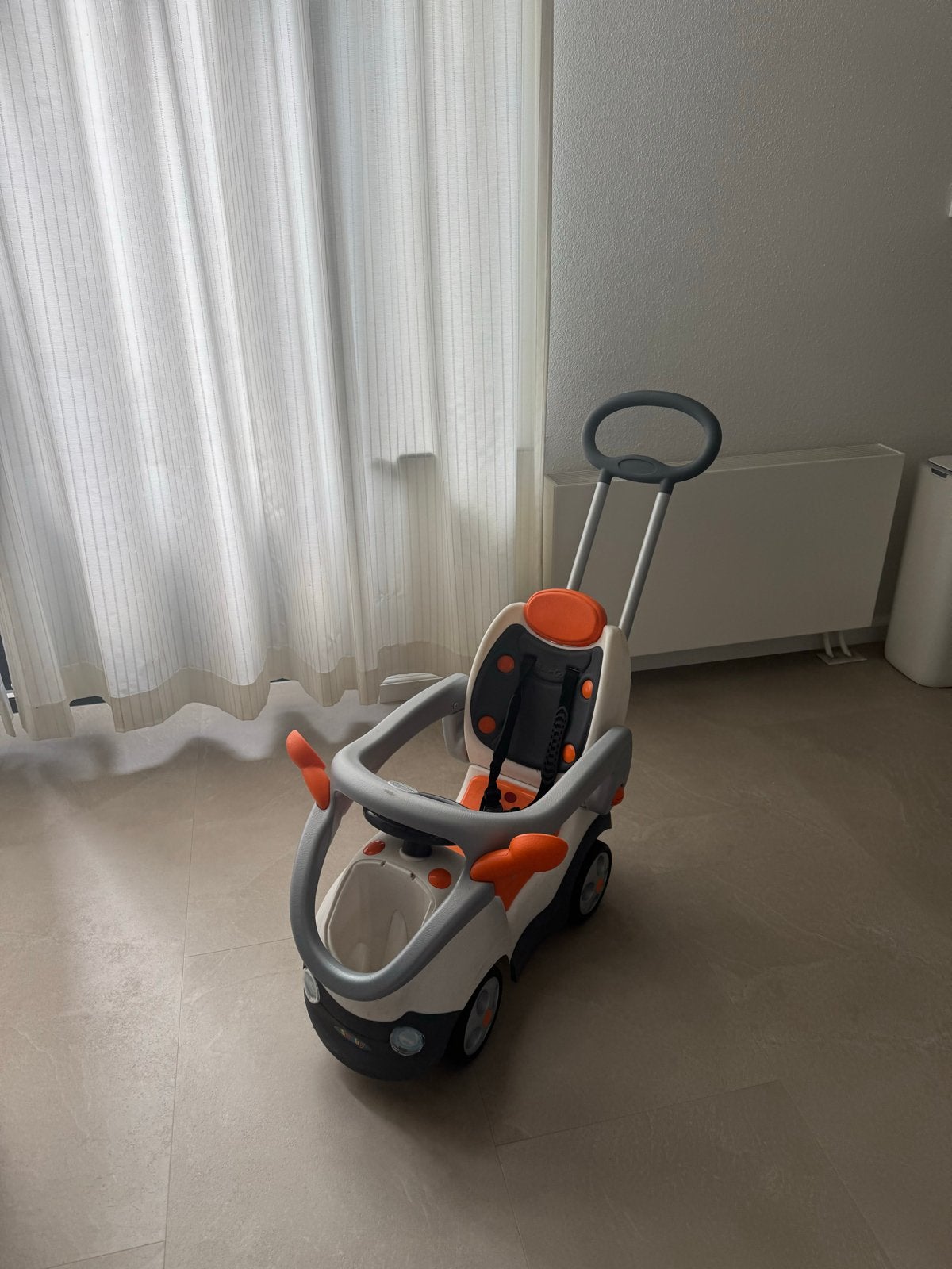 Smoby Loopauto/Duwvoertuig met Duwstang, Ophalen, Gebruikt, Loopvoertuig