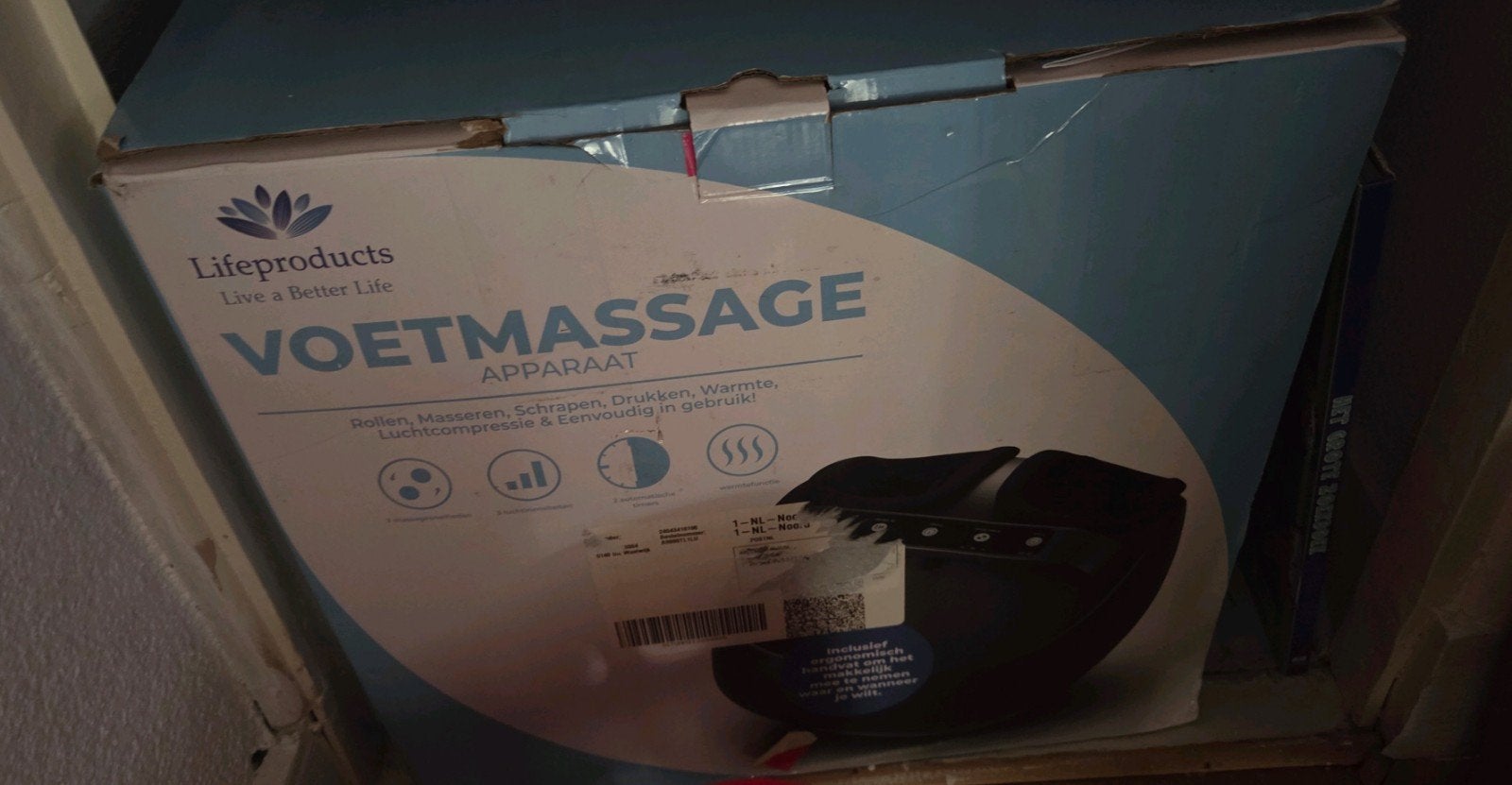 Voetmassage apparaat, Ophalen, Zo goed als nieuw, Zwart, Handen en Nagels