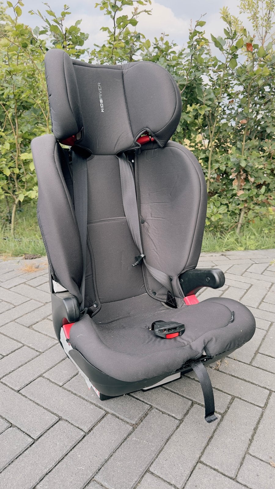 Kidsriver autostoel 9-36 kg met Isofix, Autogordel of Isofix, Gebruikt, Verstelbare rugleuning, 9 t/m 36 kg
