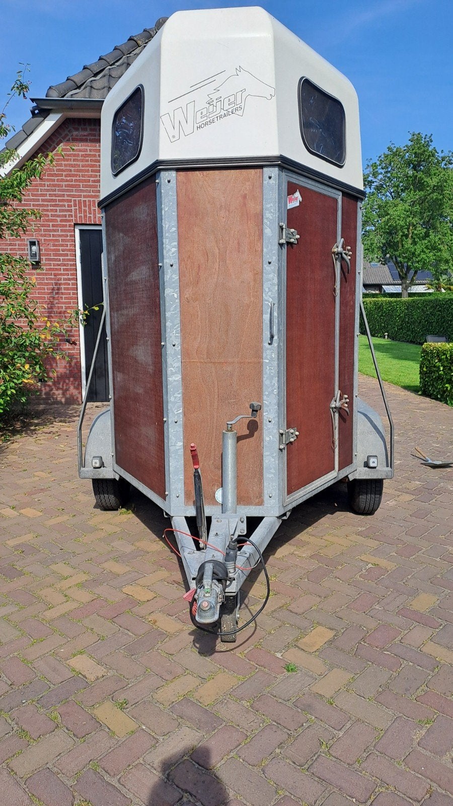 Paardentrailer 1.5 paard. Goed onderhouden., Dieren en Toebehoren, Ophalen, Gebruikt, Hout