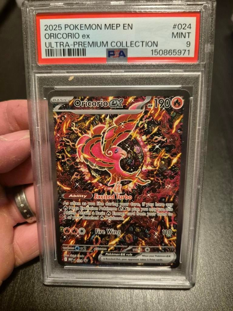 Mega Evolution Promo Oricorio MEP024  PSA 9, Ophalen of Verzenden
