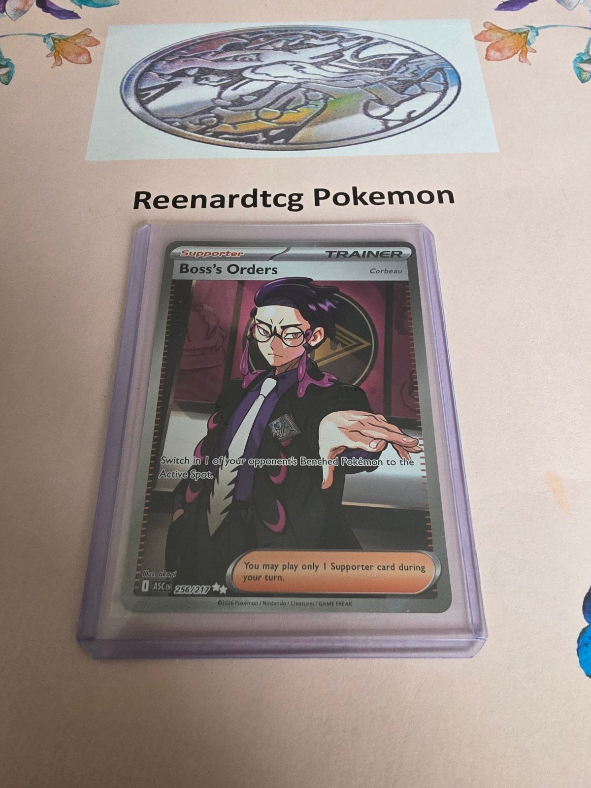 Boss's order - Corbeau 256 Ascended heroes, Ophalen of Verzenden, Nieuw, Losse kaart, Foil