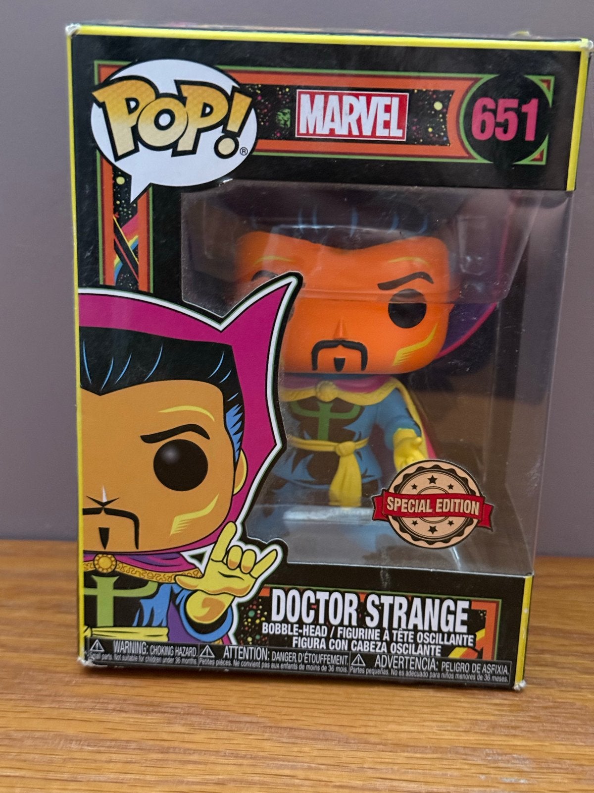 Funko Pop! Marvel - Doctor Strange #651 Black Light, Ophalen of Verzenden, Zo goed als nieuw