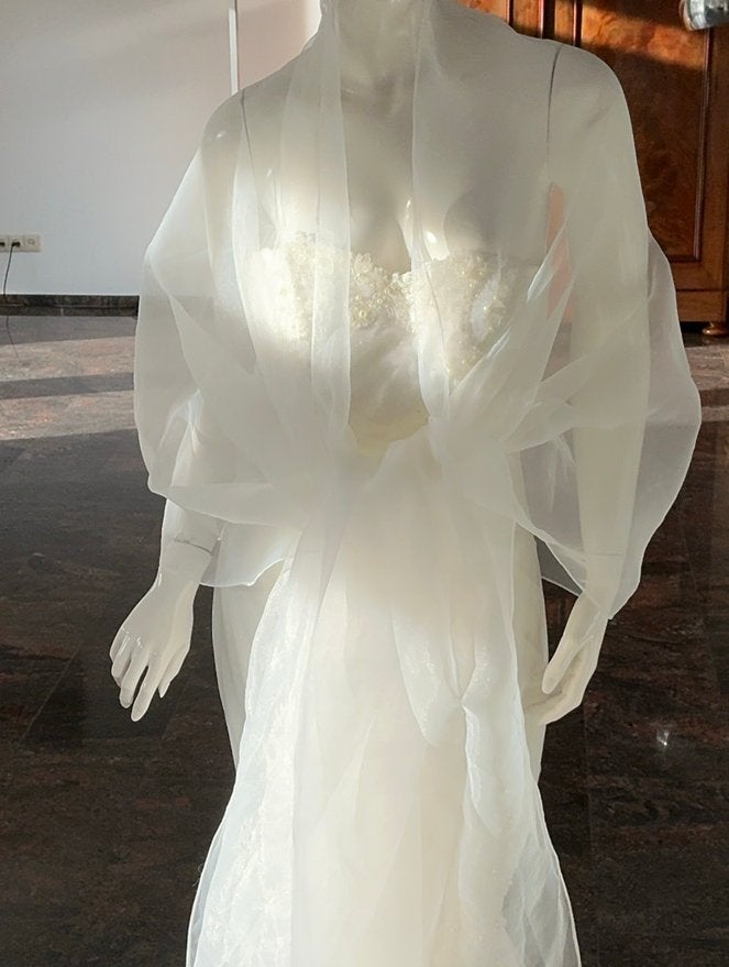Omslagdoek, stola. 80cm. Bij 3.90. Tule, Ophalen of Verzenden, Zo goed als nieuw, Accessoires