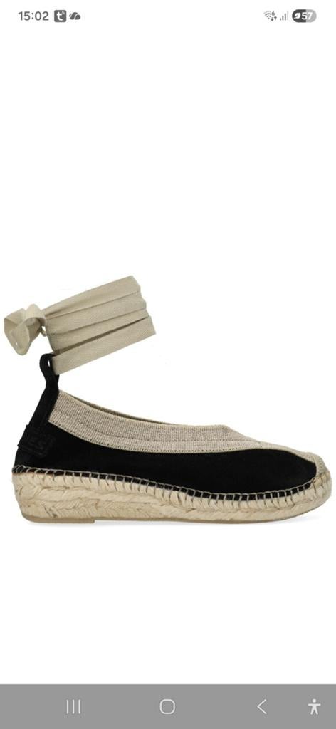 Espadrilles Shabbies maat 38, Shabbies Amsterdam, Zwart, Ophalen of Verzenden, Zo goed als nieuw