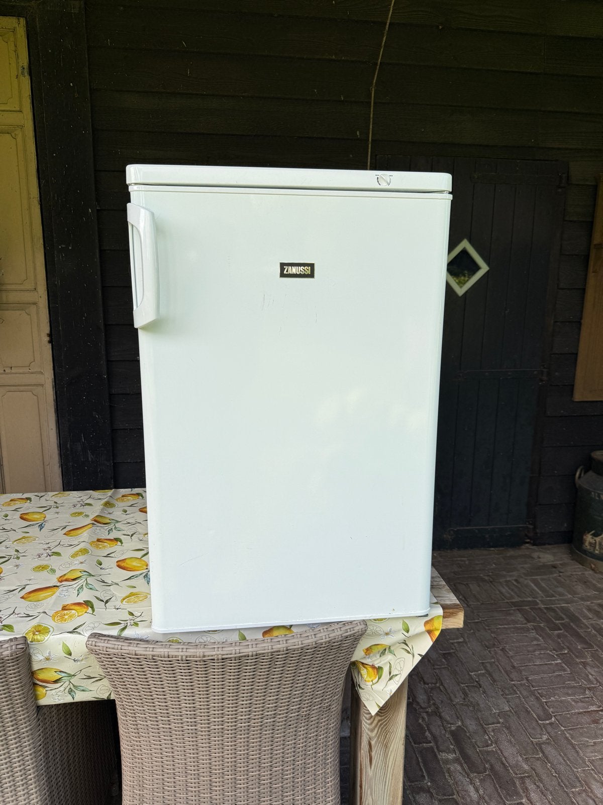 Zanussi TT110F tafelmodel vriezer – 3 laden – Werkt goed, Gebruikt, Minder dan 60 cm, Vrijstaand, Ophalen