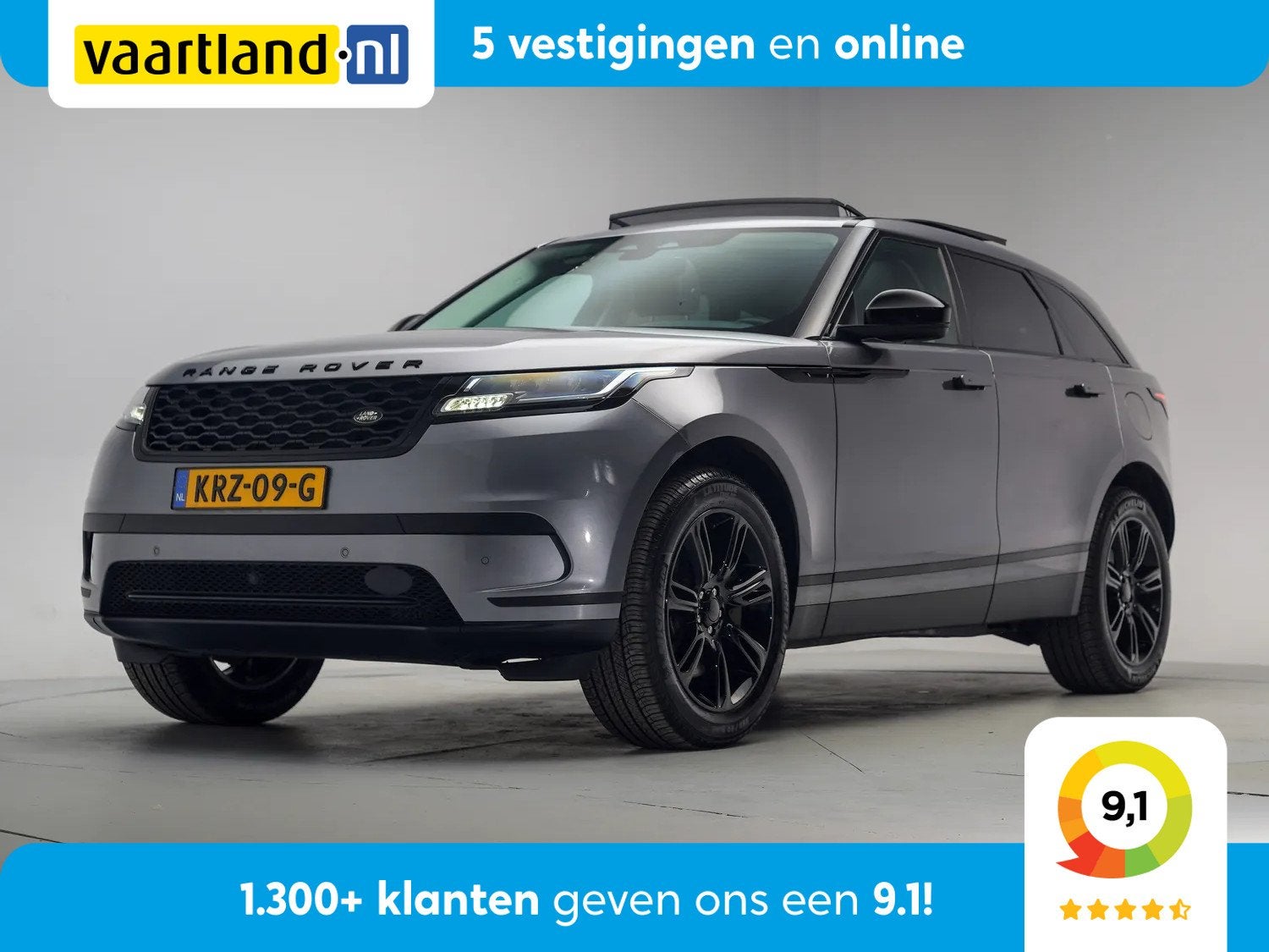 Land Rover Range Rover Velar p400e 4WD S Aut. [ Panoramadak, Auto's, Gebruikt, 4 cilinders, 2000 kg, Range Rover Velar