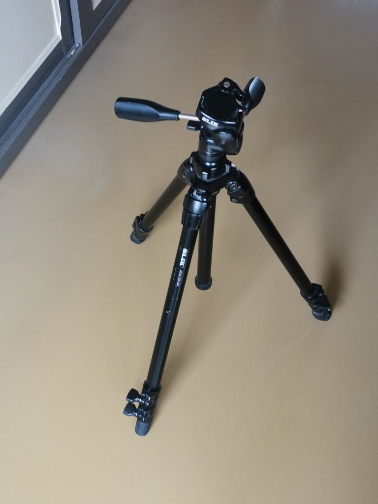 SLIK ABLE 300 DX Able 300DX tripod statief zie fotos, Gebruikt, Slik, 150 tot 175 cm, Met balhoofd