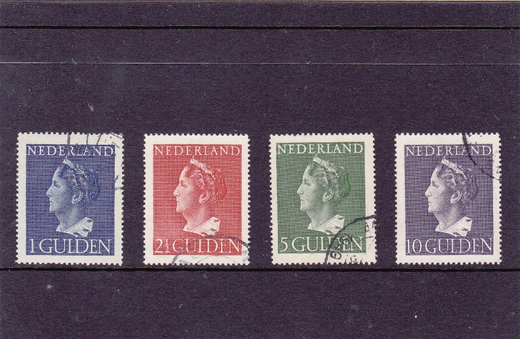 346/49 Wilhelmina Konijnenburg (04), Postzegels en Munten, Postzegels | Nederland, Verzenden, Na 1940, Gestempeld