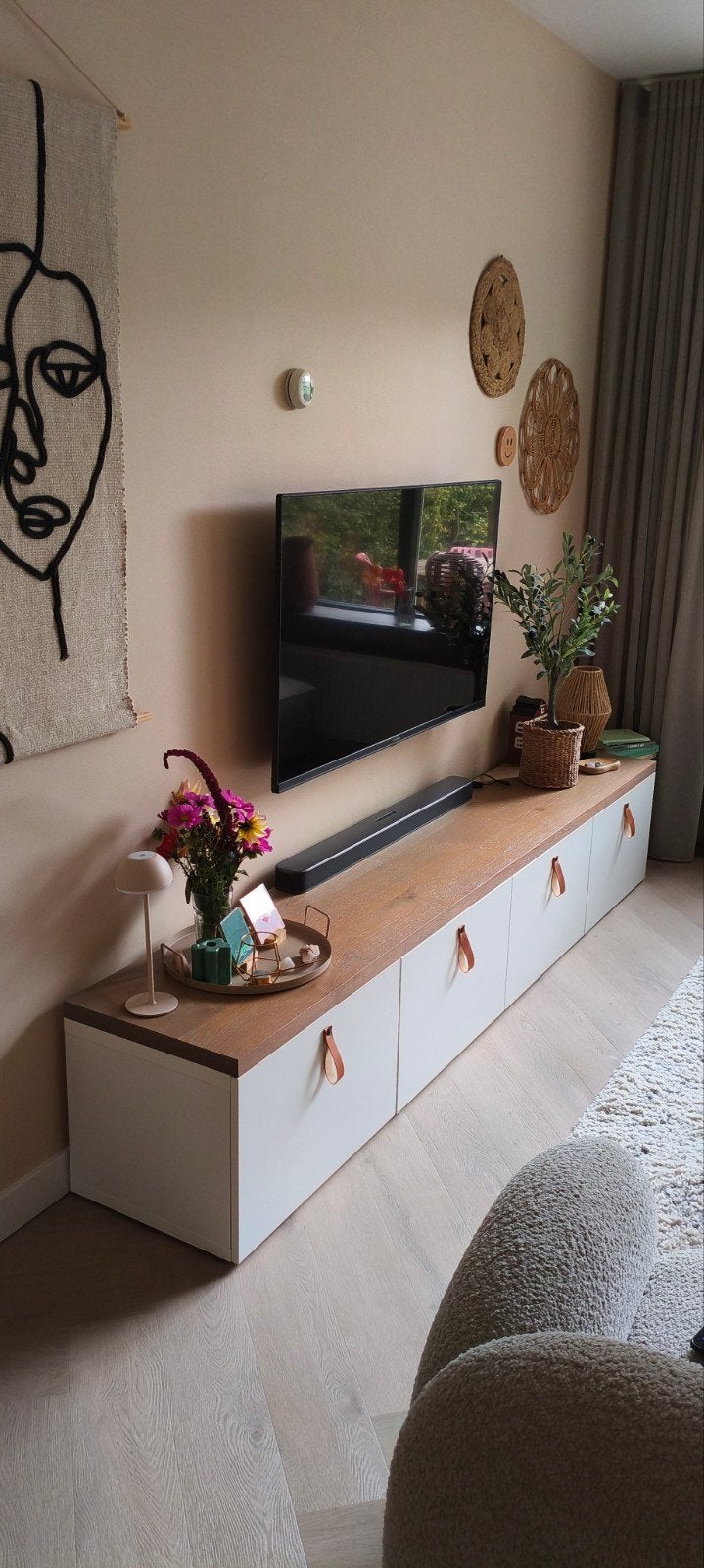 Modern tv-meubel met opbergruimte, Ophalen, 200 cm of meer, Minder dan 100 cm, Modern