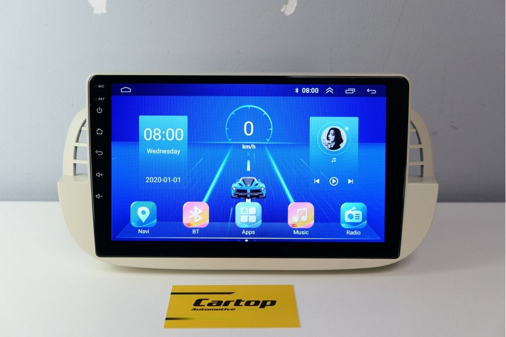 Fiat 500 2007-2015 Autoradio • CarPlay Android Auto, Meridiaan 42, Zo goed als nieuw, Info@cartop-automotive.nl, Cartop-Automotive Bv.