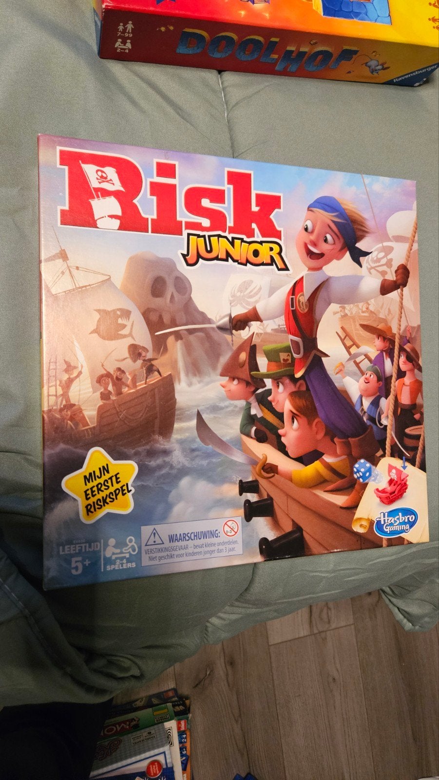Risk Junior spel, Drie of vier spelers, Ophalen of Verzenden, Zo goed als nieuw, Hasbro Gaming