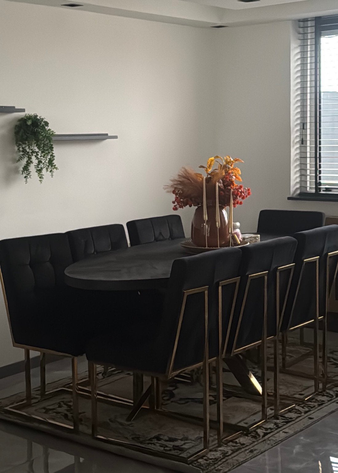 Eettafel met 6 stoelen, Huis en Inrichting, Tafels | Eettafels, Ophalen, Gebruikt, 200 cm of meer, 50 tot 100 cm