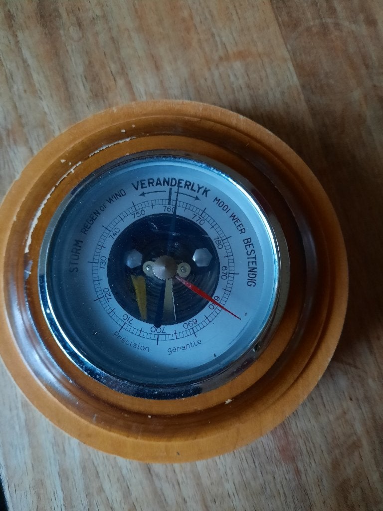 Barometer, Audio, Tv en Foto, Weerstations en Barometers, Ophalen of Verzenden, Gebruikt, Barometer