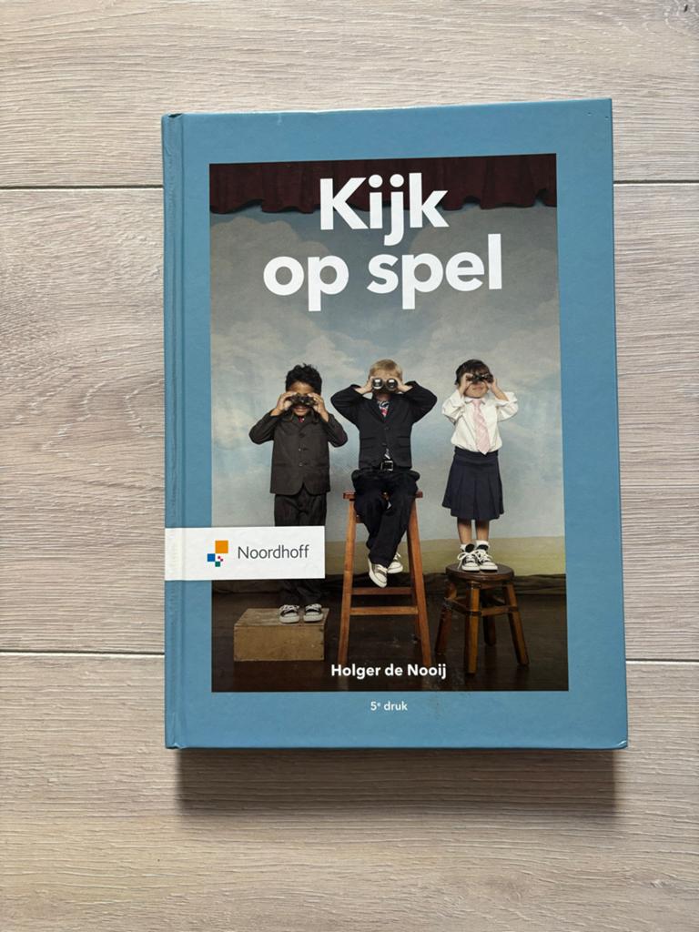 Kijk op spel - Holger de Nooij (5e druk), Boeken, Ophalen of Verzenden, Gamma, Zo goed als nieuw, HBO