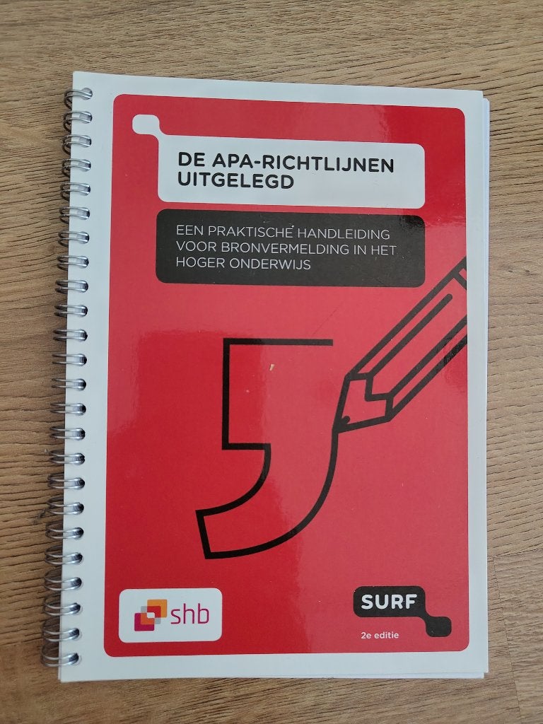 APA richtlijnen uitgelegd, Diverse auteurs, Zo goed als nieuw, Beta, HBO
