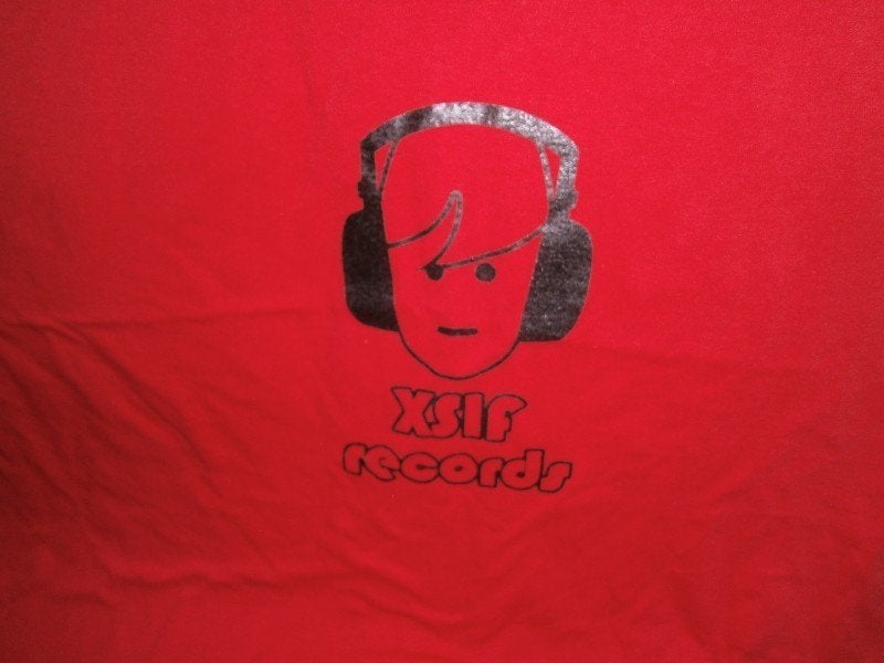 XSIF Records dj T-Shirt, rood, Fruit of the Loom, maat XXL, Ophalen, House, Zo goed als nieuw, Overige typen