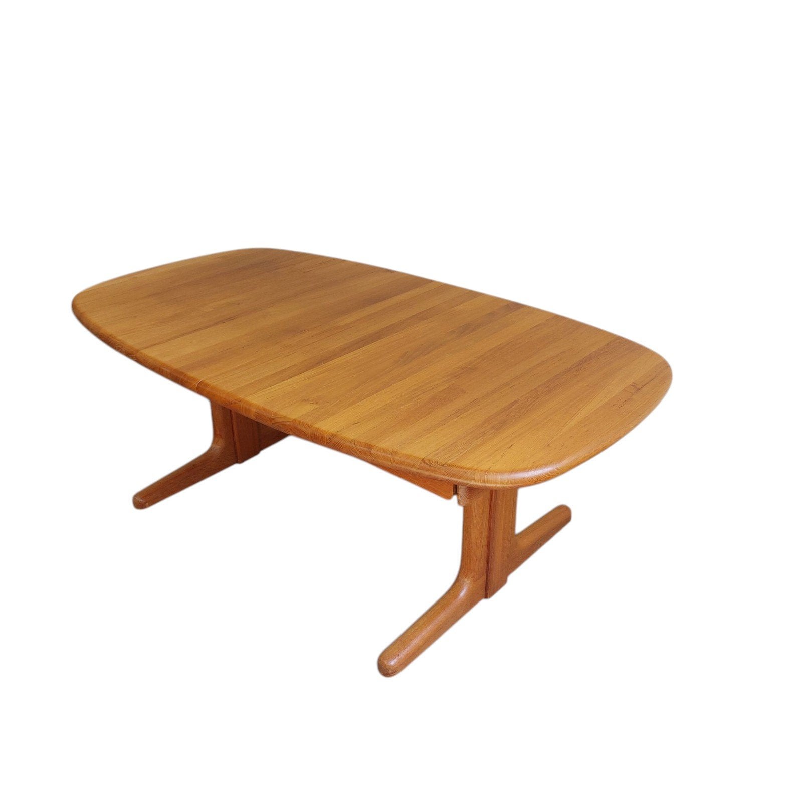 Vintage deense salontafel, hoogte verstelbaar + verlengbaar, Ophalen