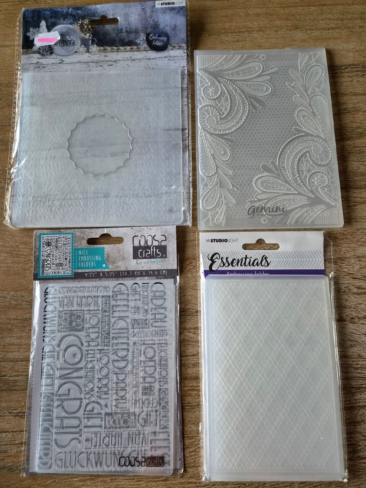 Embossing folders Gemini, Studio Light, Coosa, Ophalen of Verzenden