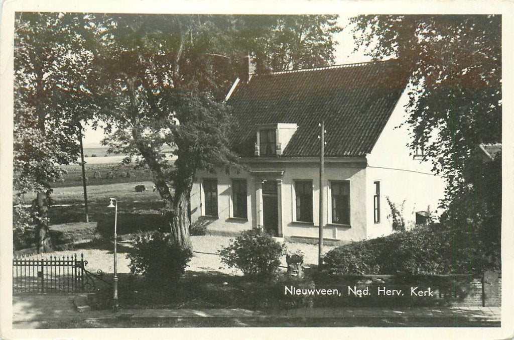 701-105-009 Nieuwveen Ned Herv Kerk, Verzamelen, Verzenden, Voor 1920, Zuid-Holland