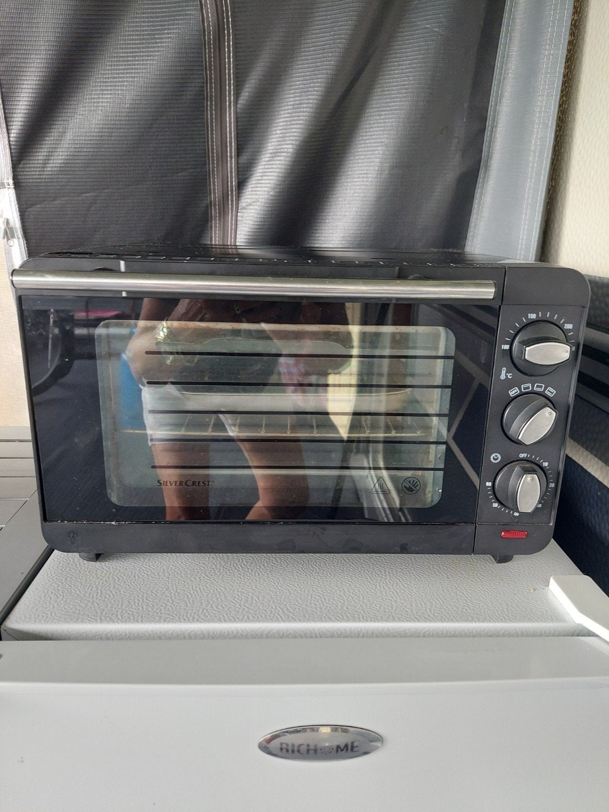 Silvercrest Mini-oven - Ideaal voor op de camping, Gebruikt, Silvercrest, Ophalen of Verzenden, Vrijstaand