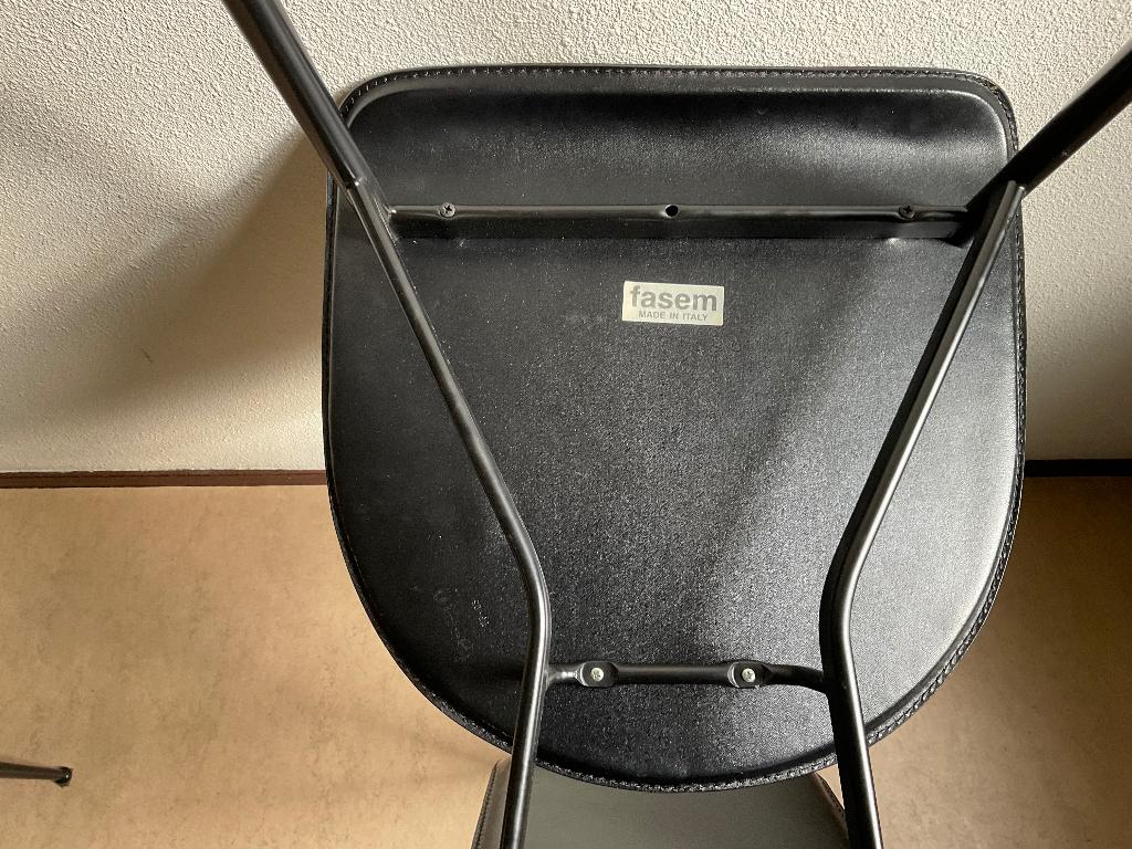 Fasem eetkamerstoelen, Huis en Inrichting, Stoelen, Ophalen, Gebruikt, Italian design, Zwart