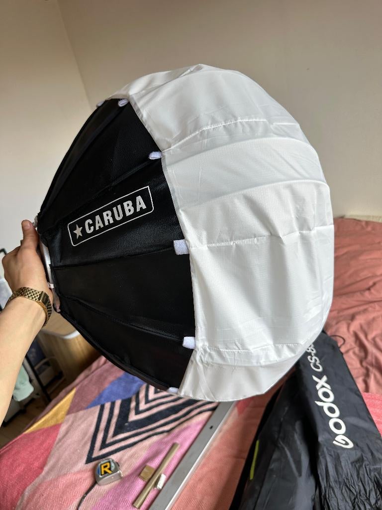 Caruba CS65-D Chinese Lantern softbox Bowens 65cm, Ophalen of Verzenden, Gebruikt, Lamp of Flitsset