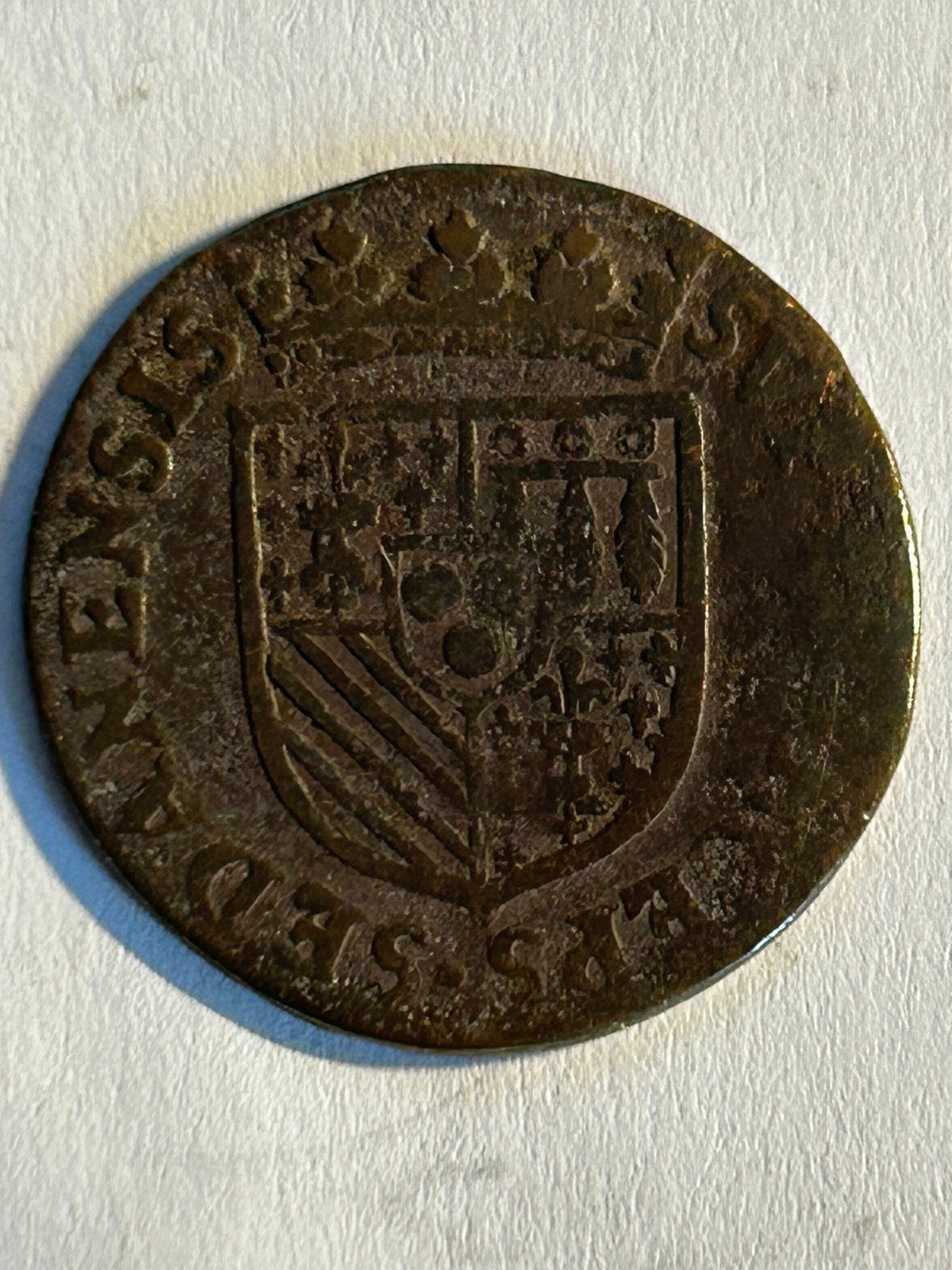 Koperen Liard Vorstendom Sedan 1614 – Henri de la Tour, Ophalen of Verzenden