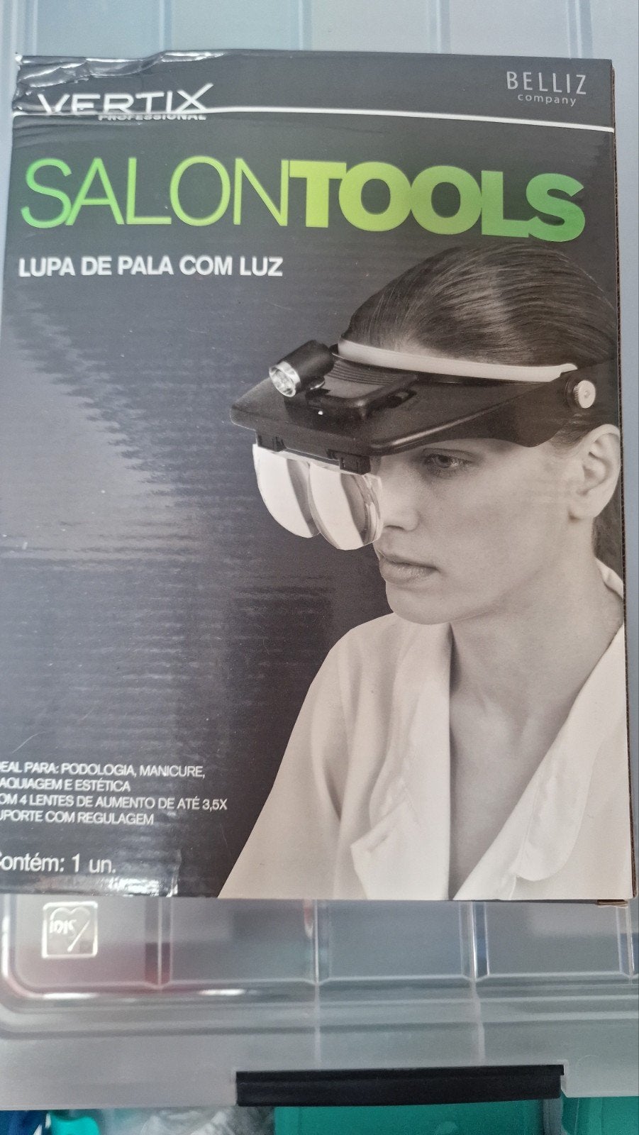 Loeplamp, ideaal voor Pedicure, manicure etcetera...., Ophalen of Verzenden, Nieuw, Zwart, Gehele gezicht