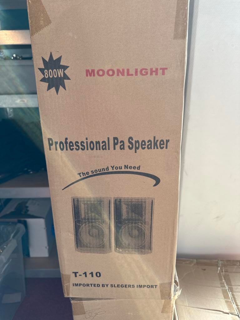 Moonlight Professional PA Speaker T-110 met standaard, Audio, Tv en Foto, Luidsprekers, Overige merken, Nieuw, Ophalen of Verzenden