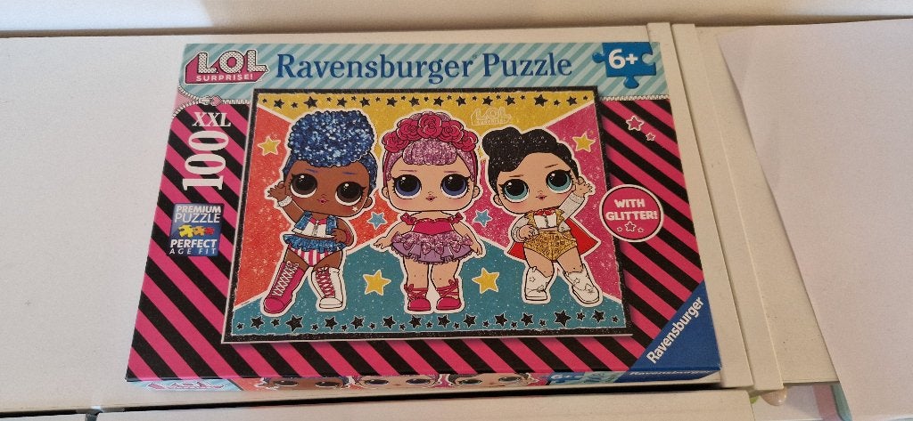 Lol puzzel 100 stukjes ravensburger xxl, Ophalen, Meer dan 50 stukjes, Gebruikt, 6 jaar of ouder