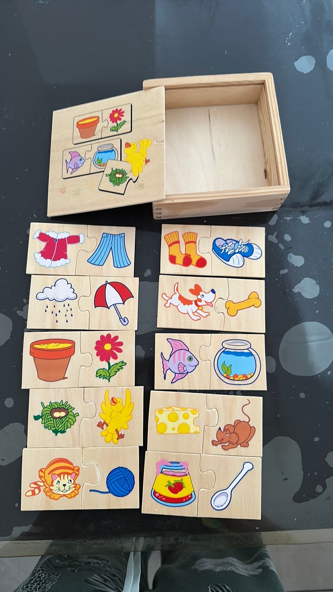 Houten puzzel, Ophalen, Gebruikt