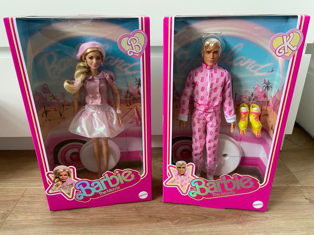 Barbie the Movie dolls/ poppenset, Ophalen of Verzenden, Zo goed als nieuw, Barbie