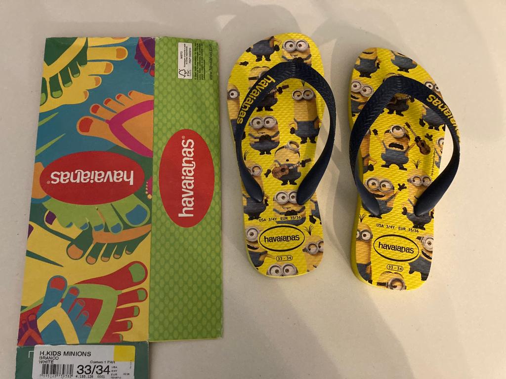 Havaianas gele minions verschrikkelijke ikke slippers 35-36!, Kinderen en Baby's, Kinderkleding | Schoenen en Sokken, Jongen of Meisje