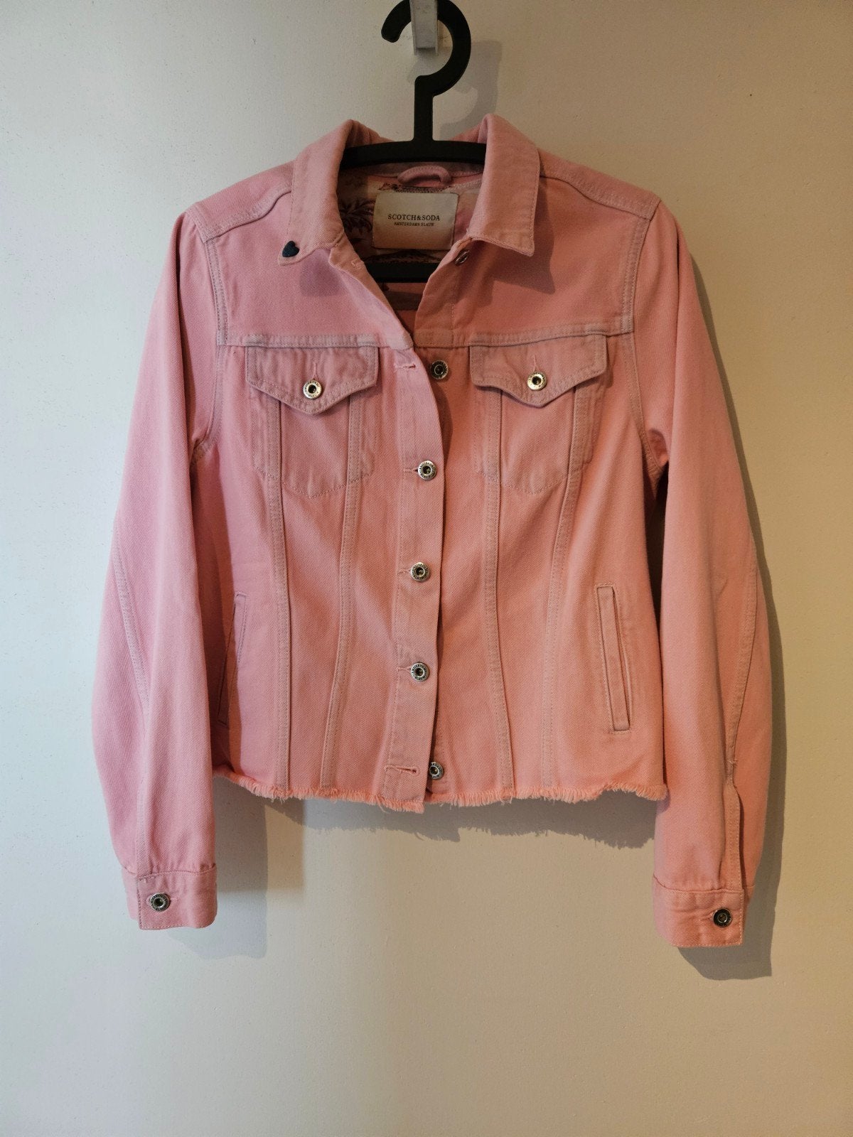 Roze spijkerjasje maat S van Scotch & Soda, Scotch & Soda, Ophalen of Verzenden, Zo goed als nieuw, Roze