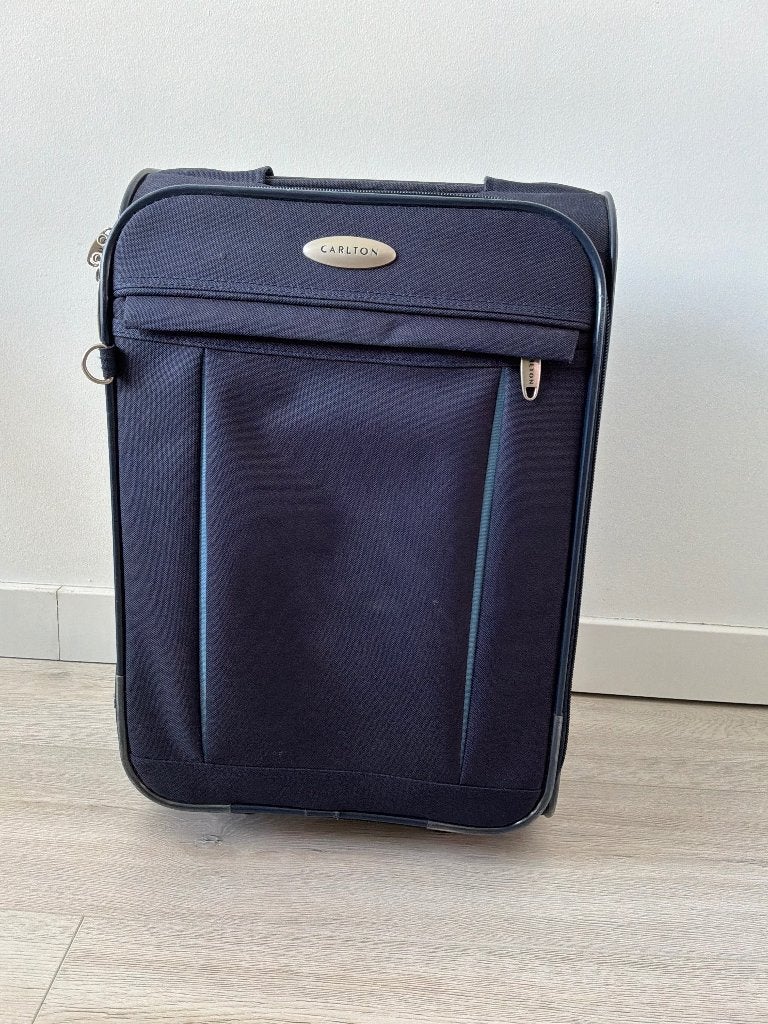 Reiskoffer handbagage Carlton, Ophalen, Wieltjes, Gebruikt, 50 tot 60 cm