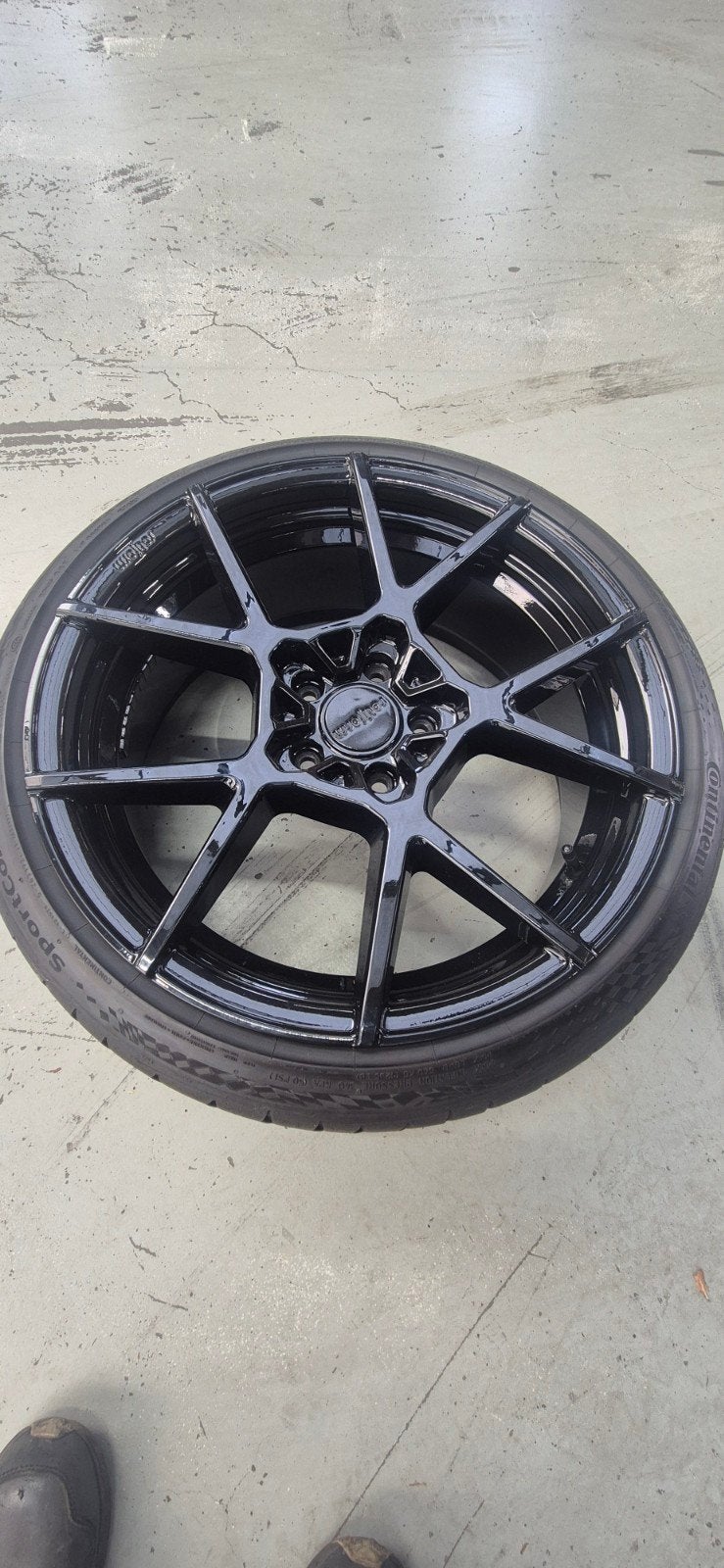 Rotiform KPS 18 inch velgen met Continental banden, Auto-onderdelen, Ophalen, 18 inch, Banden en Velgen, Zomerbanden