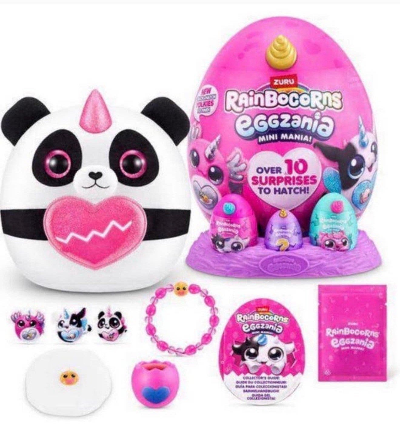 ZURU Rainbocorns Eggzania Mania 23cm Verrassingsei knuffel, P, P, P, Nieuw