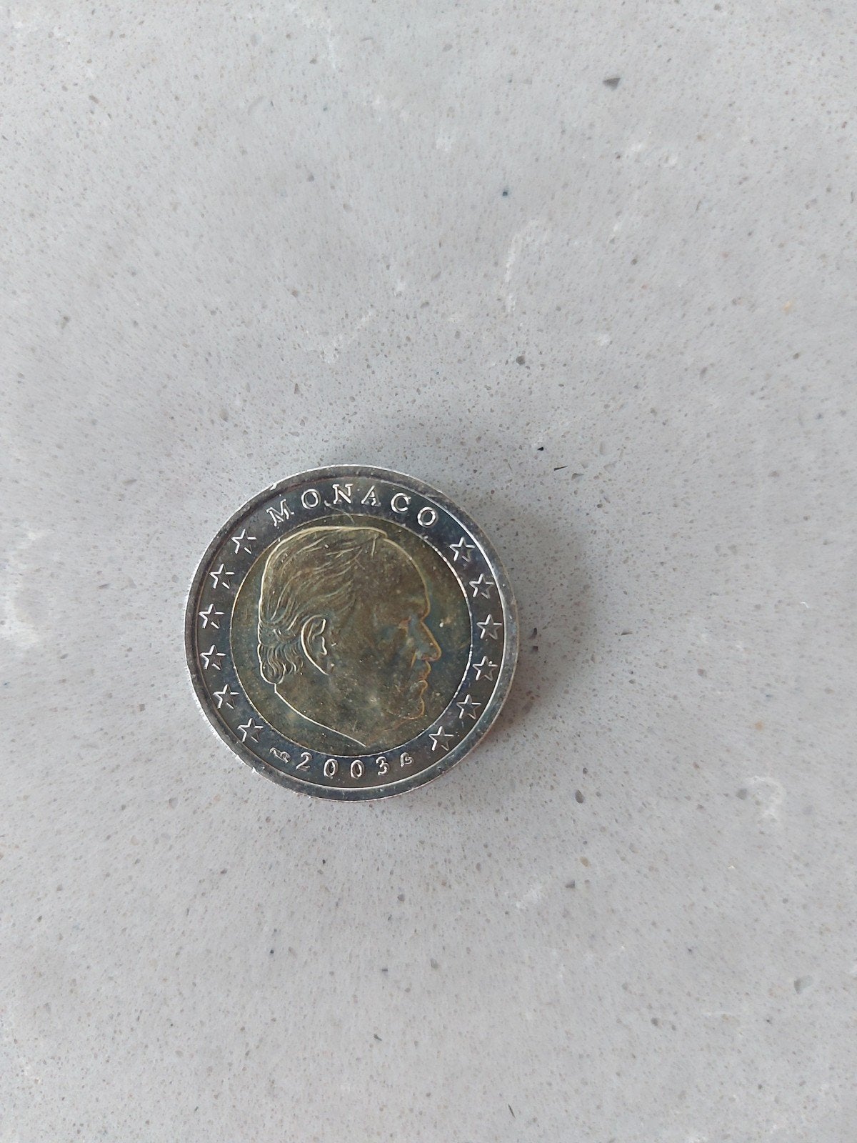 2 Euro munt Monaco 2003 Prins Rainier III, Postzegels en Munten, Ophalen of Verzenden, Monaco, 2 euro, Losse munt