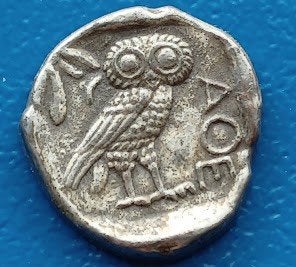 Penning BP - III Tetradrachme uit Athene Ve eeuw v.Chr., Verzenden, Overige materialen, Nederland