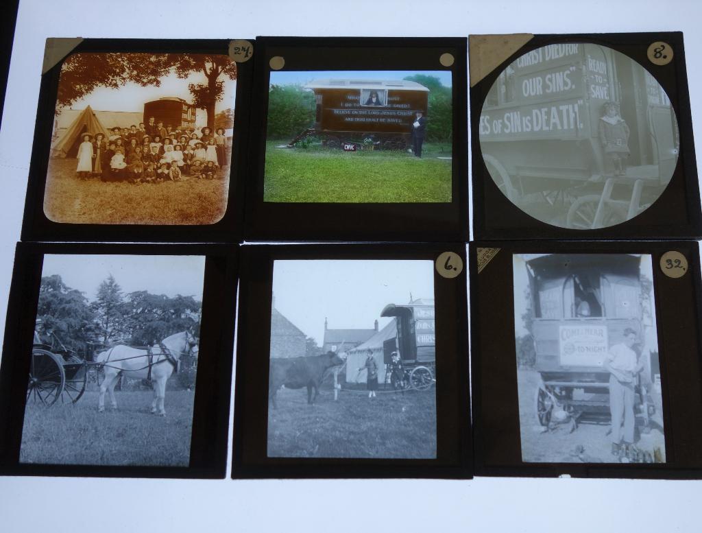 24x antiek glazen foto-dia leger des heils-bijzonder-uniek, Gebruikt, Foto, Ophalen of Verzenden, Voor 1940