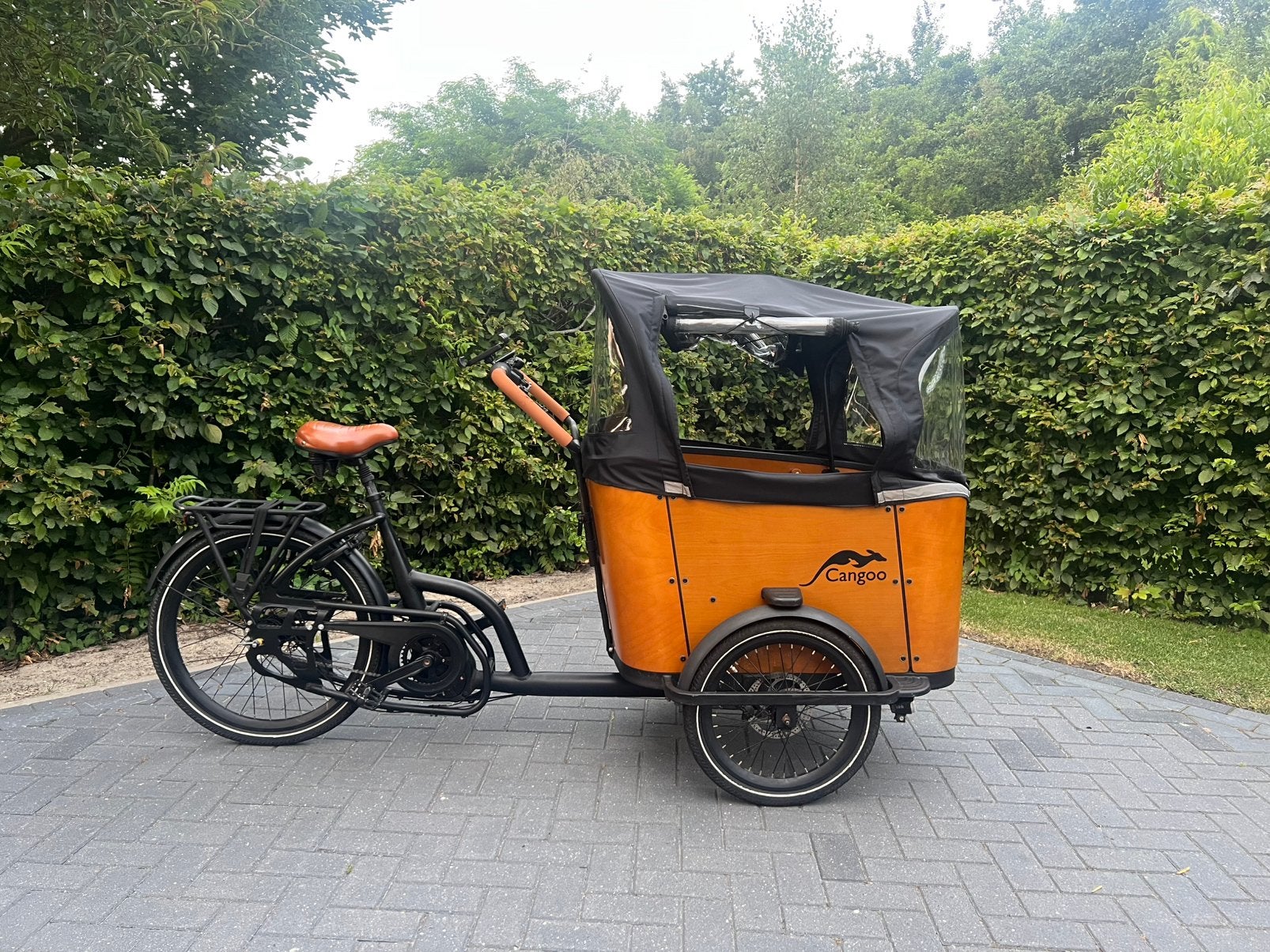 Cangoo Elektrische 3 bakfiets/ Sterke middenmotor/Netjes, Ophalen of Verzenden, Zo goed als nieuw, 4 kinderen of meer