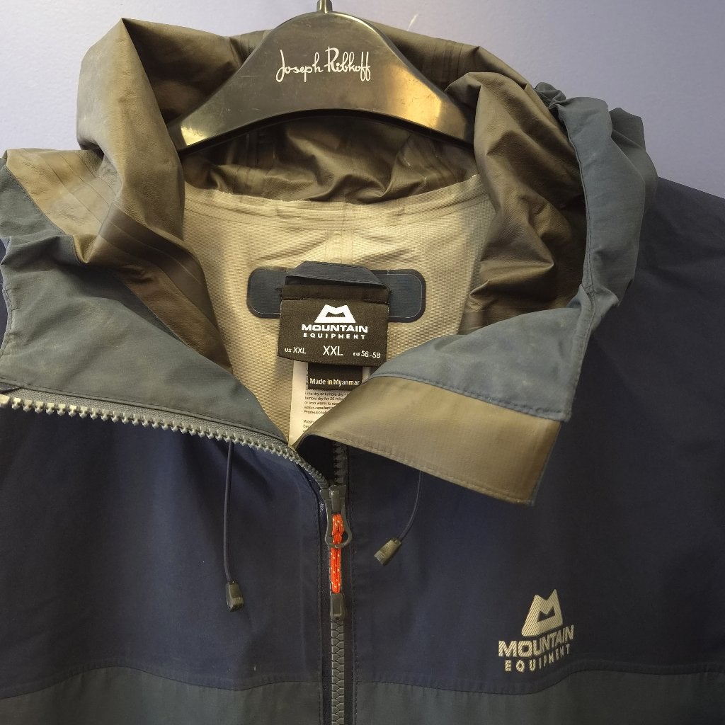 Mountain Equipment GORE-TEX Jas XXL waterdicht nr 51830, Mountain Equipment, Blauw, Ophalen of Verzenden, Zo goed als nieuw