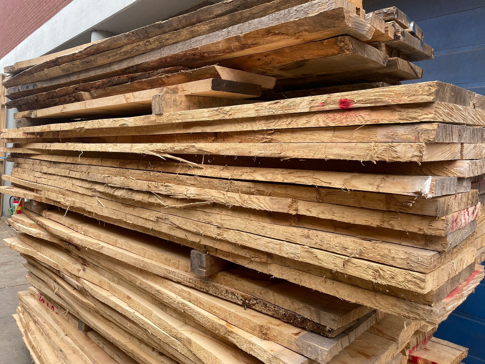 Partij essen houten planken gedroogd 3,5cm, Doe-het-zelf en Verbouw, Hout en Planken, Ophalen, 25 tot 50 mm, Nieuw, Plank