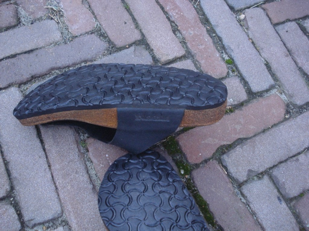 GRATIS VERZENDEN ZWARTE RAMSES BIRKENSTOCK SLIPPERS 41, Slippers, Verzenden, Zwart, Zo goed als nieuw